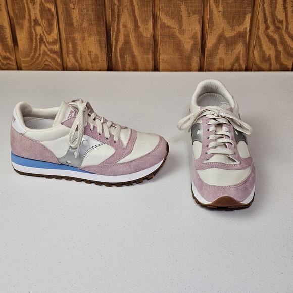 Saucony Shoes - Saucony Jazz 81 Womens Sz 7.5 Pink White Running Shoes Sneakers S60539-17